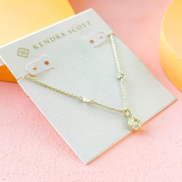 Kendra Scott - Nola Dichroic Glass Gold Pendant Necklace - Picture 1 of 3